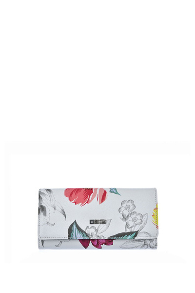Dámske veľké peňaženky kvety veľká hviezda jj674017 biela
