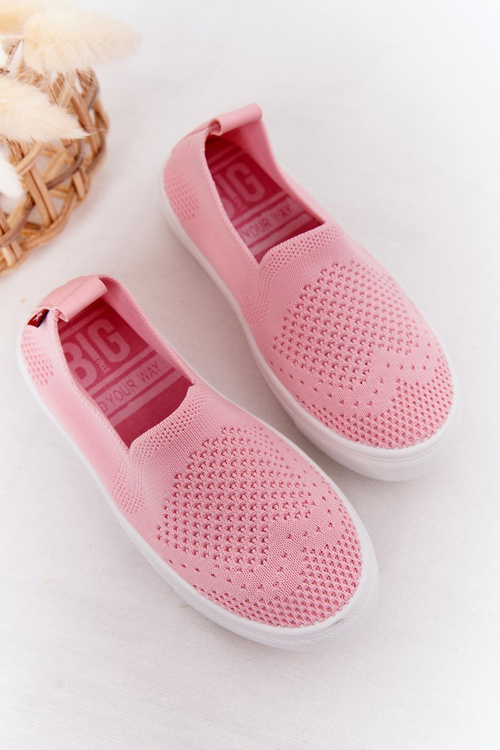 Detské sklz-on tenisky sklz-on veľkú hviezdu HH374103 Pink