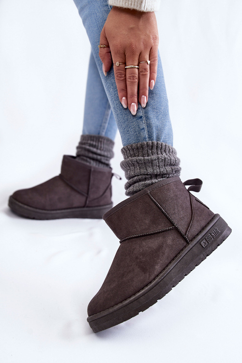 Dámske izolované snehové topánky Veľká hviezda KK274291 Šedá