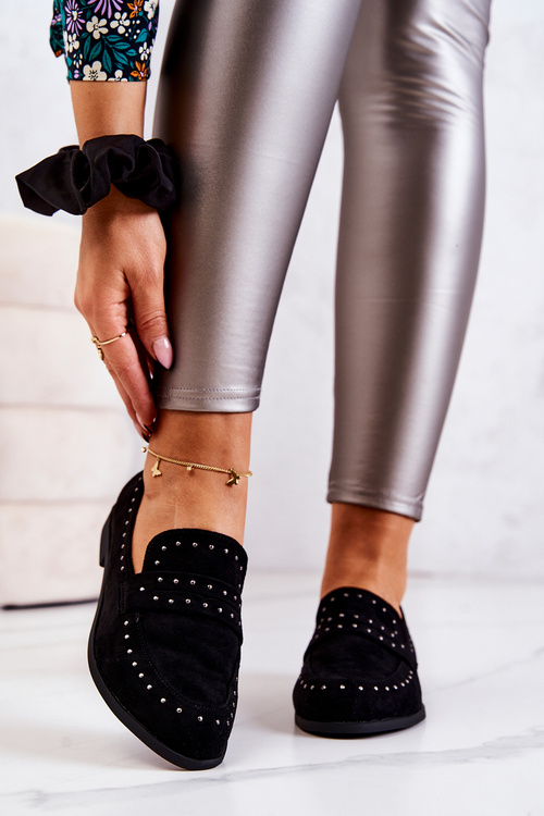 Semišové mokasíny s tryskami La.Fi 210016B-SU Černá