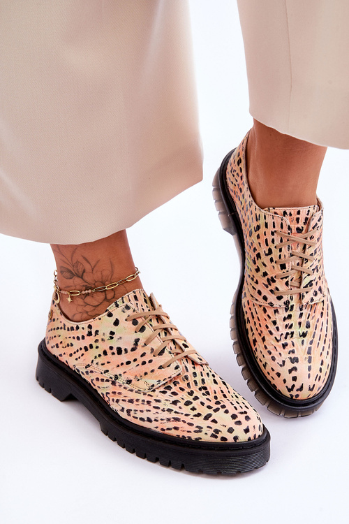 Dámské Kožené Boty Maciejka 04087-18 Oranžová a černá