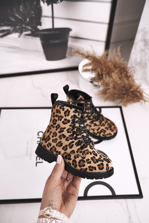 Dětské Boty Se Zipem Leopard Dafne