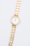 Women Gold Watch with Bracelet Crystals