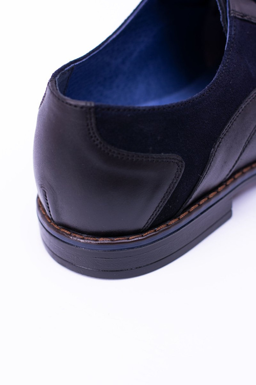 Nikopol Černé kožené pánské boty Zinedine