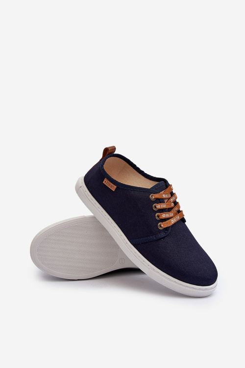 Pánske tenisky Big Star NN176002 s pamäťovou penou Memory Foam systém tmavomodré