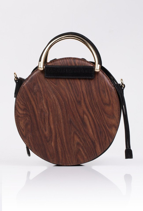 Dámska kabelka Round Monnari Brown Black Bag9340-017