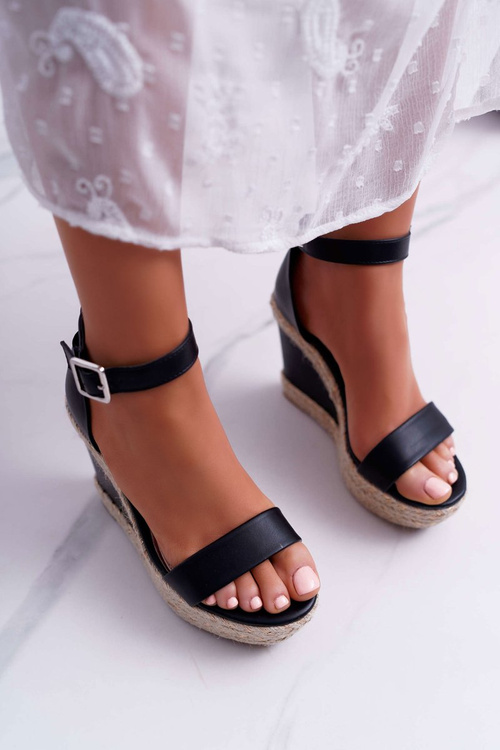 Dámske sandále na Espadryk Black Devon