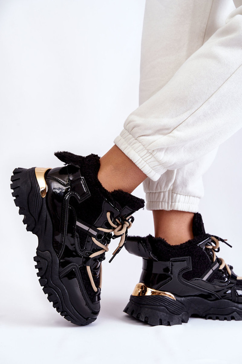 Dámské zateplené sportovní boty černé Edora