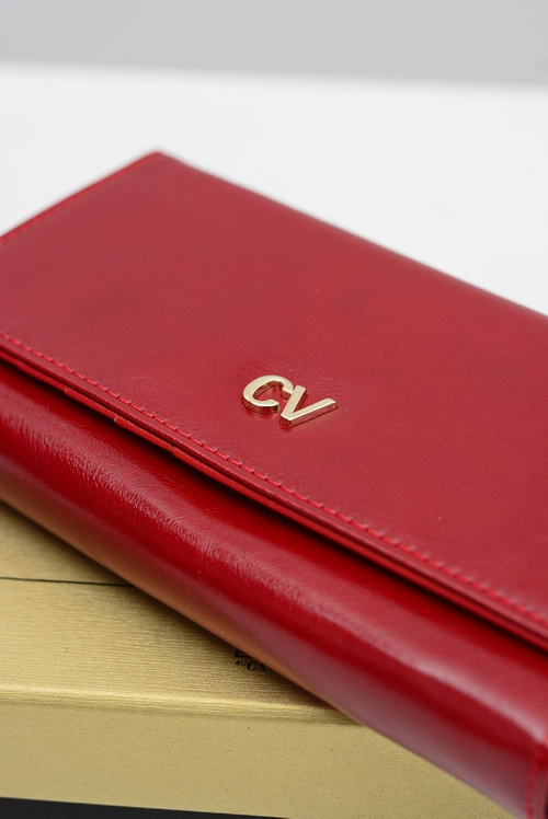 Veľká dámska červená peňaženka