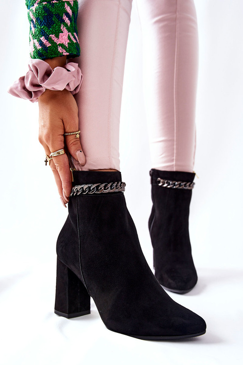 Kožené Vysoké Boty Laura Messi černé 2203