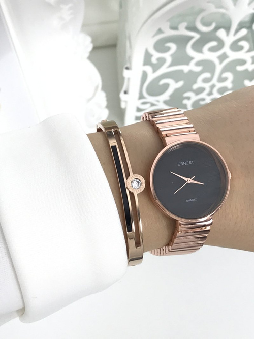 Dámské Hodinky Ernest Claudie Pink Gold