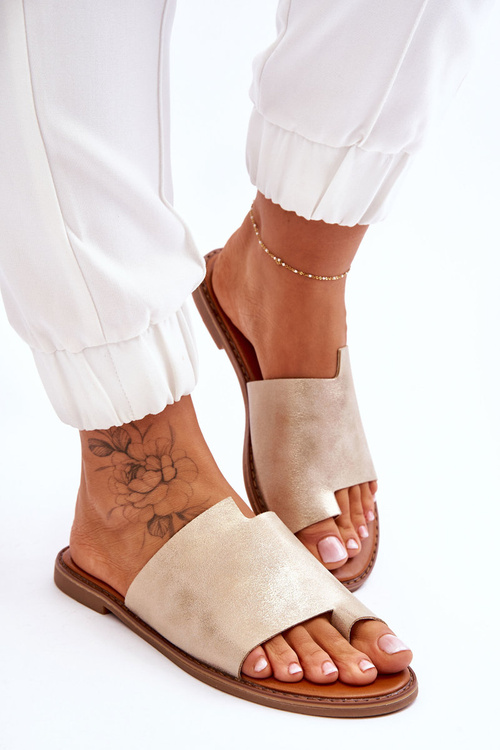 Dámska kožená kožená flip -flops svetlo -amitovaný amit