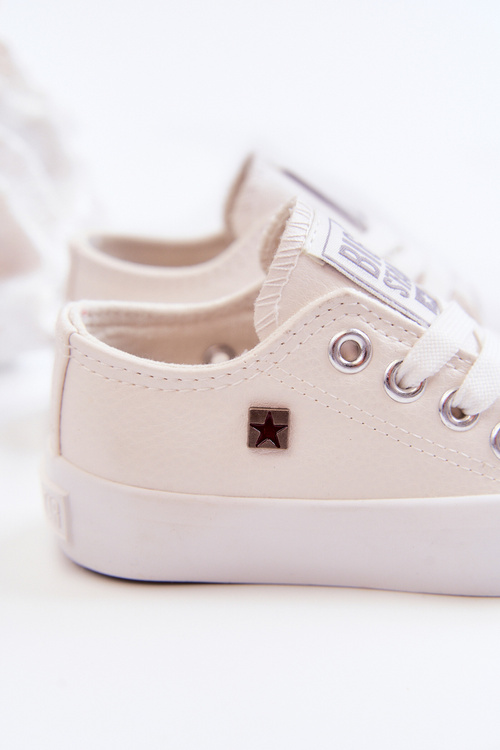 Detské kožené tenisky Veľká hviezda JJ374310 biela