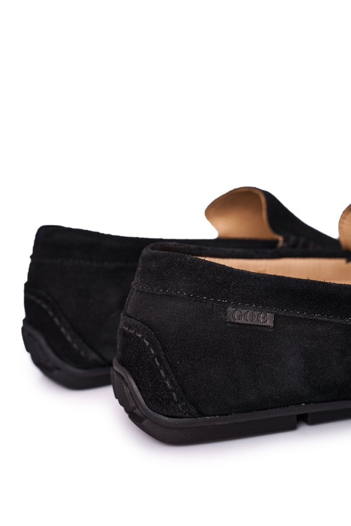 Suede Casy Goe HH1N4080 Čierne mokasíry čierne