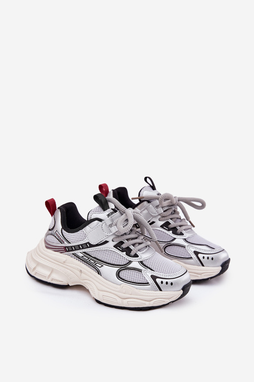 Detské Tenisky Na Hrubej Podošve Strieborné Xairana