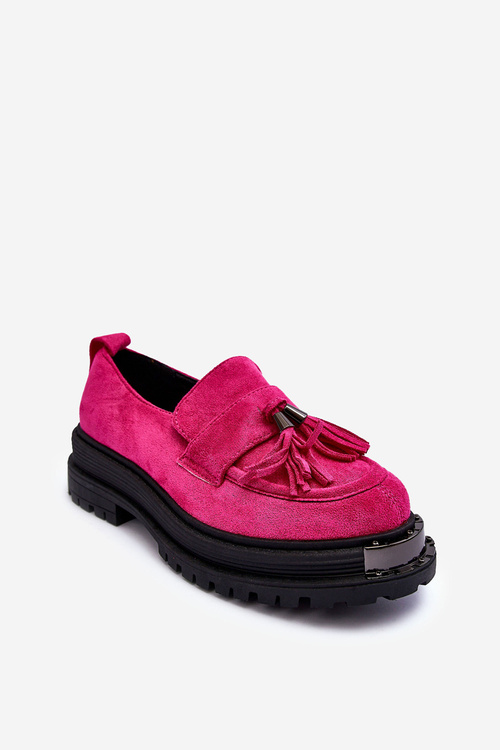 Suede Shoes, Moccasins, Dámska Ramvli Fuchsia