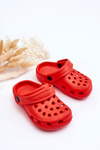 Dětská pěna Crocs Slides Červené Percy