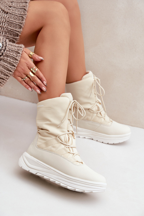 Dámské Sněhule INUA S Izolací Primaloft 4F Béžové 4FRAW24FSBSF012