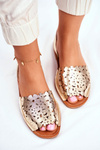 Dámské Sandály Slip-on Zlaté I Like Summer