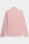 4f Pink Fleece so stojanom -Dámsky golier 4FSS23TFLEF049