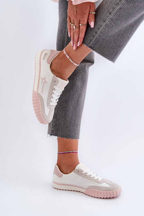 Nízke dámske tenisky Big Star NN274868 ružové