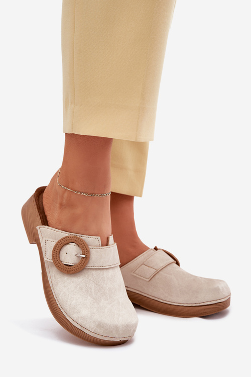 Dámske Pantofle S Prackou Inblu Béžové TF000001