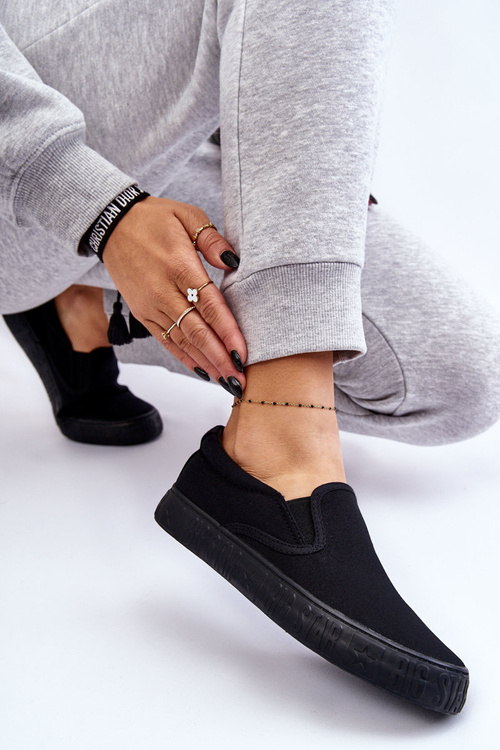 Dámské tenisky Slip-On Big Star LL274392 Černá