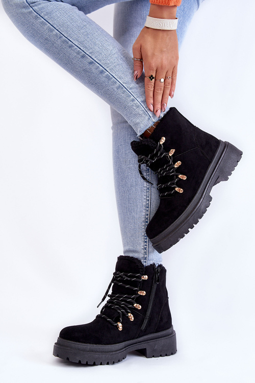 Dámské semišové boty černé Bellita