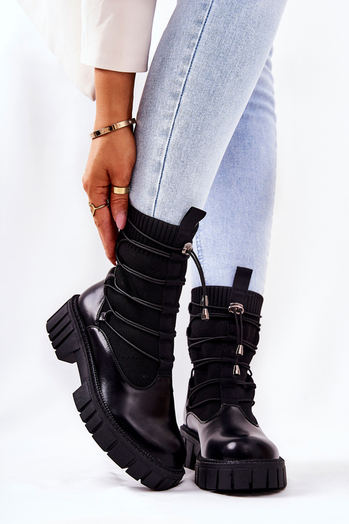 Black Connor topánky so ponožkou