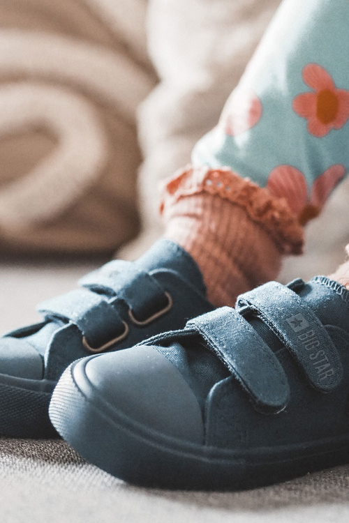 Detská klasická veľká hviezda JJ374044 Navy Blue tenisky
