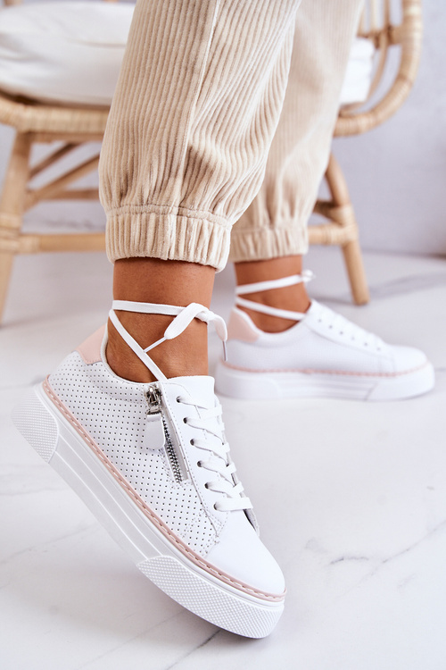 Sportovní Boty Na Platformě bílá a růžová Louisa