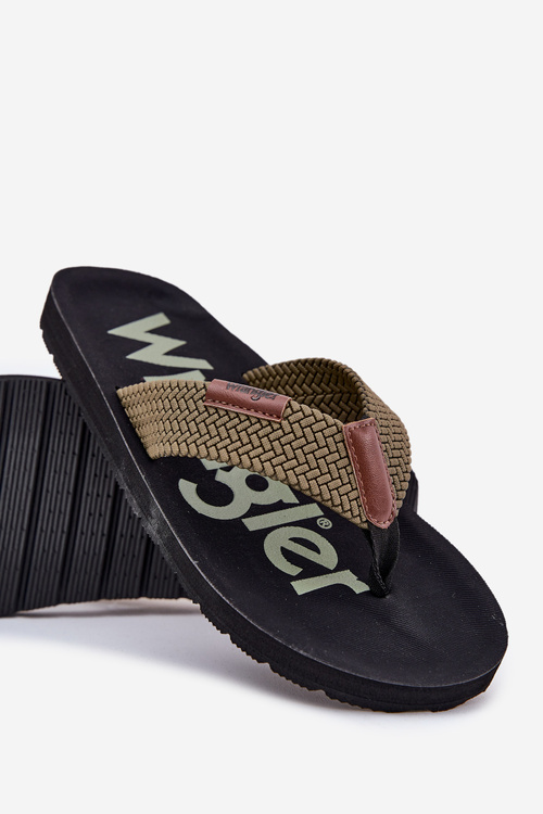 Pánské žabky WRANGLER ZANE FLIPFLOP MEN LOW 20251044.20251044.57B Zelené