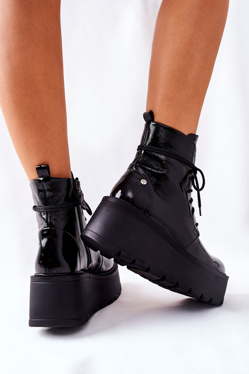 Kožené topánky Maciejka čierne topánky 05294-20