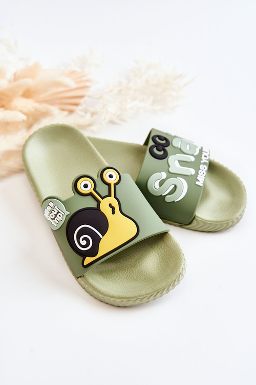 Ľahký detský slimák zelený flip -flops