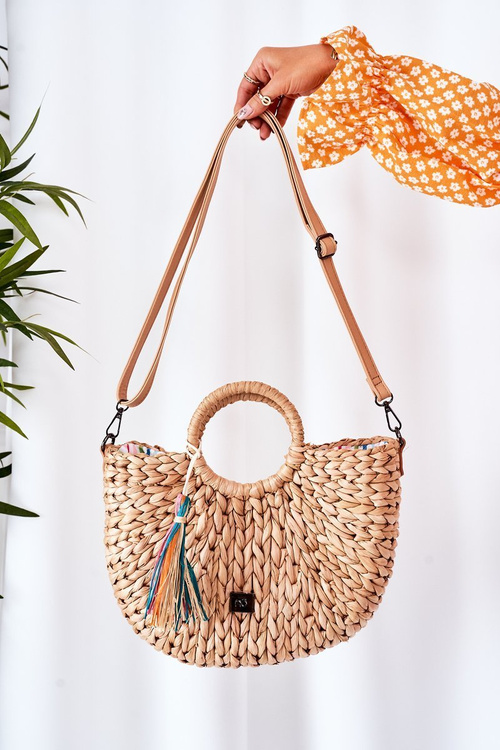 Opletená taška NOBO XK0490 BEIGE BAG