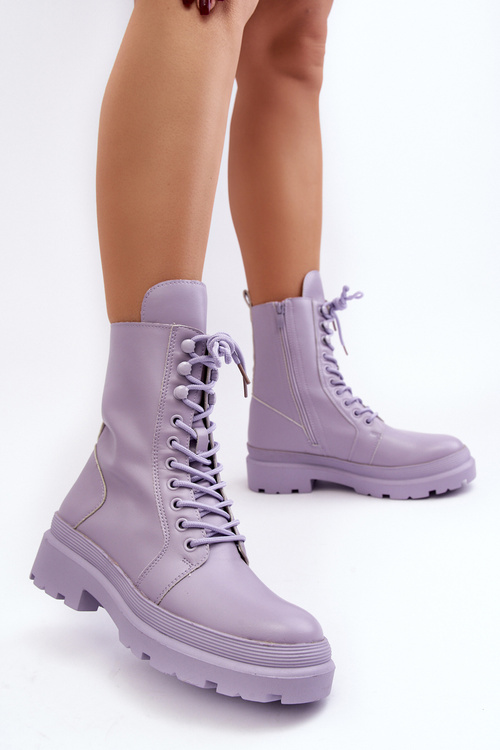 Ženské topánky, fialové eko -geather irande