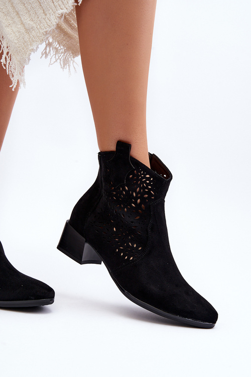 Dámské Průsvitné Botky Černé Madalina