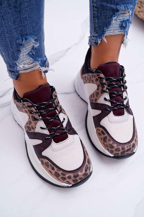 Dámska športová vínová hadová pokožka Larey Leather