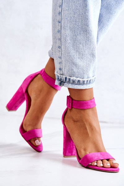 Semišové podpätky Jacqueline fuchsia