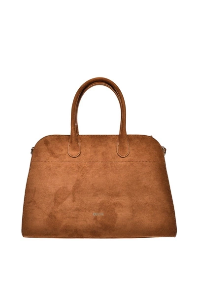 Dámská Shopper Taška Z Eko Zamše Big Star SS574008 Hnědá