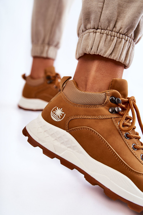 Dámská zateplená trekingová obuv Trappers velbloudí Otto