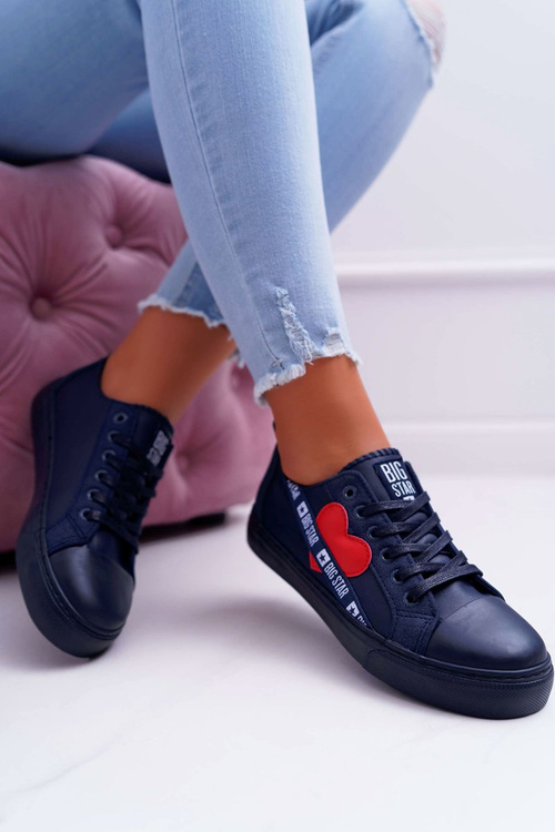 Big Star Navy Blue tenisky so srdcom EE274258