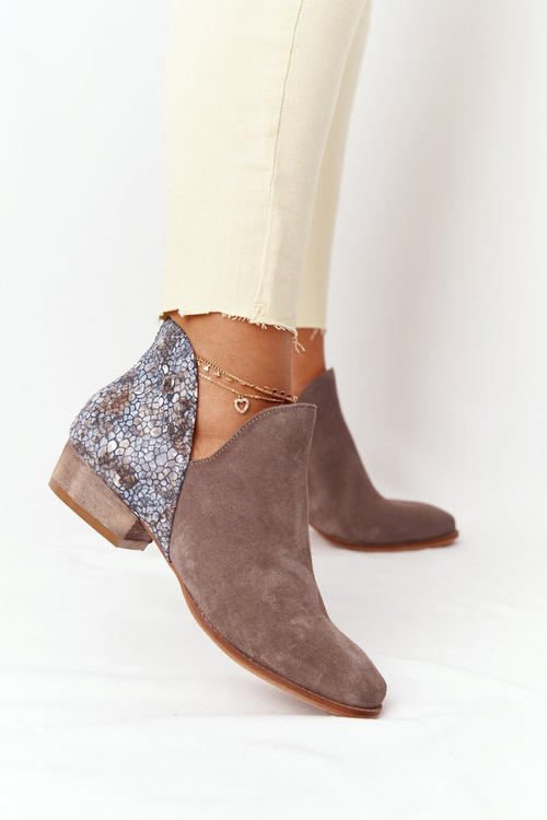 Dámska koža Maciejka roboty tmavá béžová 04091-65