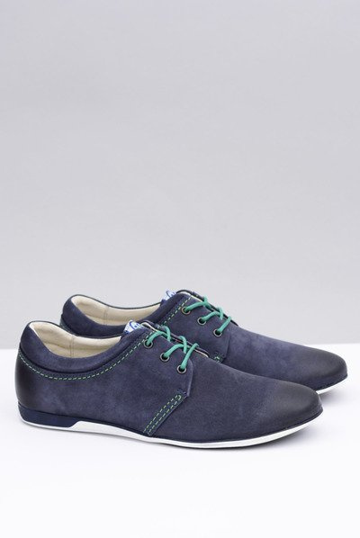 Dimonde Navy Blue Pánske kožené topánky