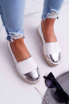 Espadrilles Dámska biela platforma Ringer