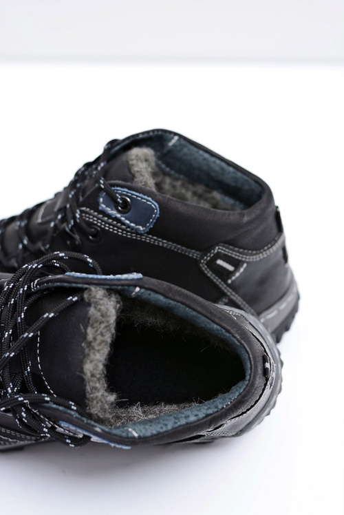 Pánske trekkingové čierne izolované etemorové topánky