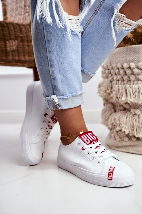 Dámské Kožené Tenisky BIG STAR EE274302 Bílý