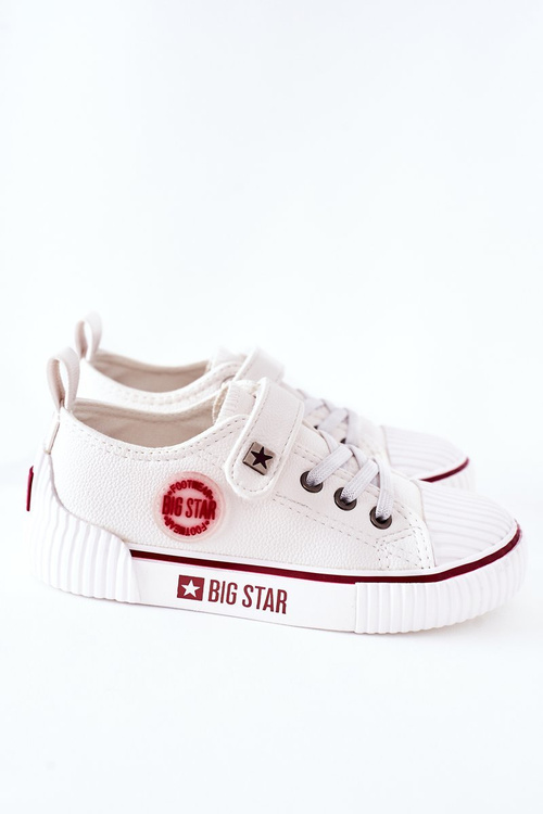 Dětské Kožené Tenisky BIG STAR II374040 Bílé