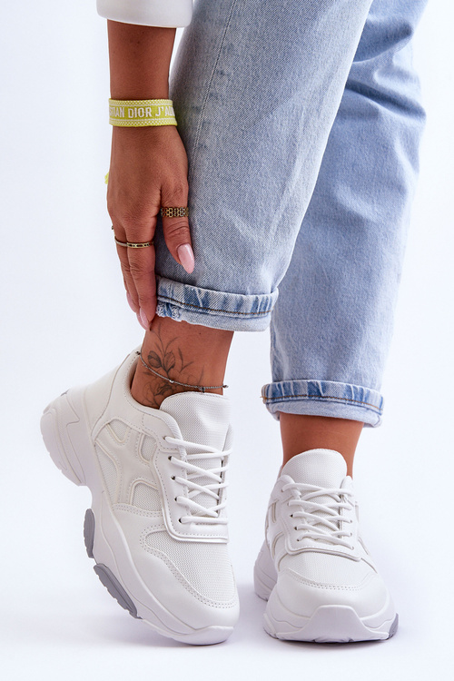 Dámské šněrovací tenisky Bíle Cortes