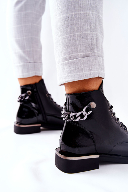 Izolované topánky sa prepadli pre zips Sergio Leone Black BT405